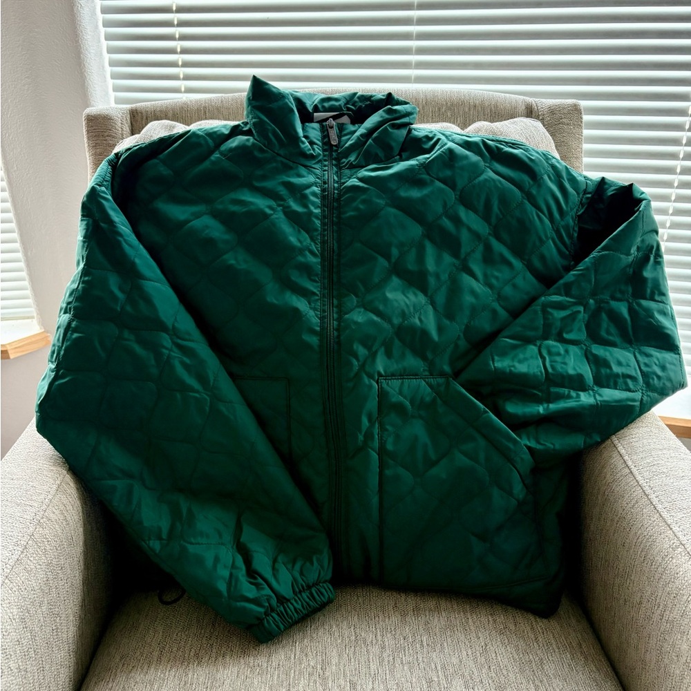 Zella Women’s Deep Green Lightweight Quilted Jacket